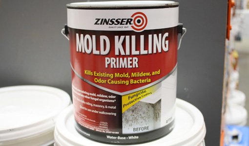 Gallon can of Zinsser Mold Killing Primer.