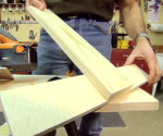 Homemade crosscut guide jig with circular saw