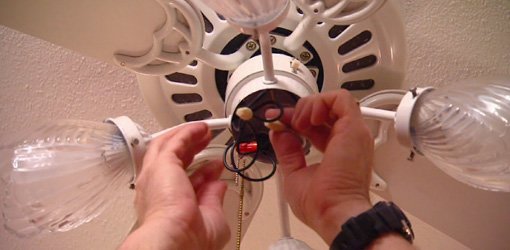 How to fix a paddle ceiling fan light switch todays homeowner disconnecting the wires to a ceiling fan light switch aloadofball Choice Image