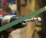 cutting bolt with hacksaw