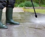 Always pressure-wash your concrete patio — and let it thoroughly dry — before sealing it.